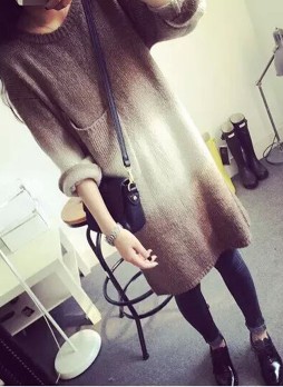 Long Knitted Sweater Dress